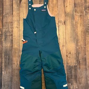 Patagonia toddler snow bibs.